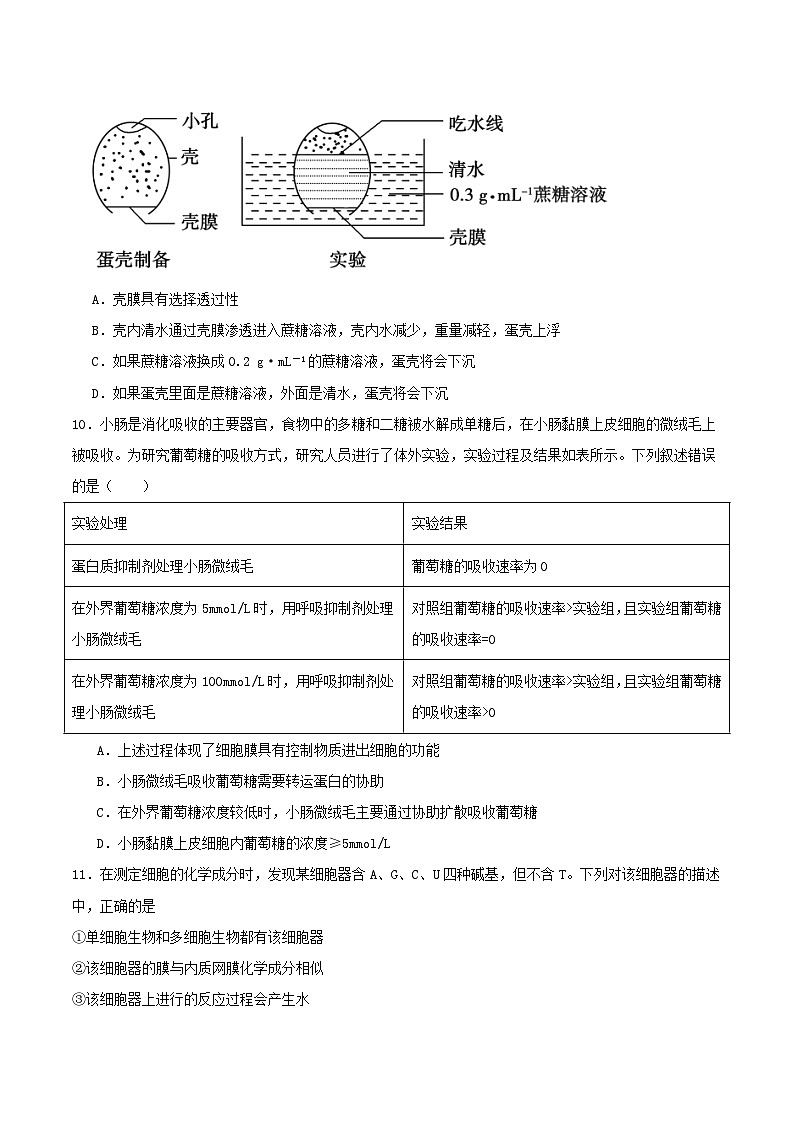 甘肃省兰州市2025_2026学年高一生物上学期10月月考试题第3页