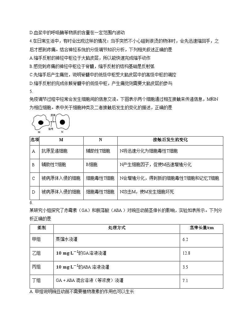 河北省部分学校2025_2026学年高二上学期12月月考生物试题（文字版，含答案）第2页