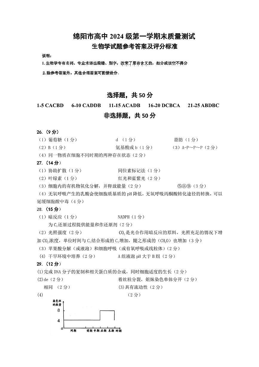 生物答案第1页