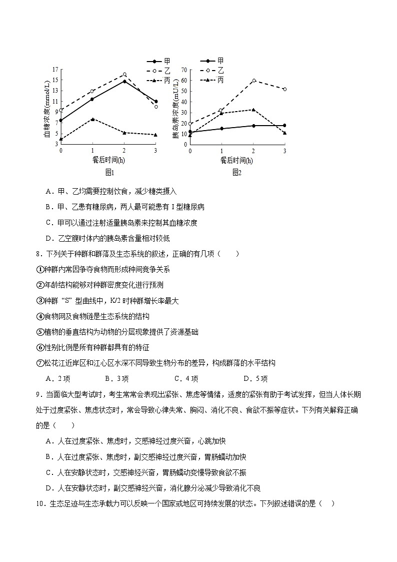 内蒙古巴彦淖尔市第一中学2025-2026学年高二上学期1月月考生物试题（Word版附答案）第3页