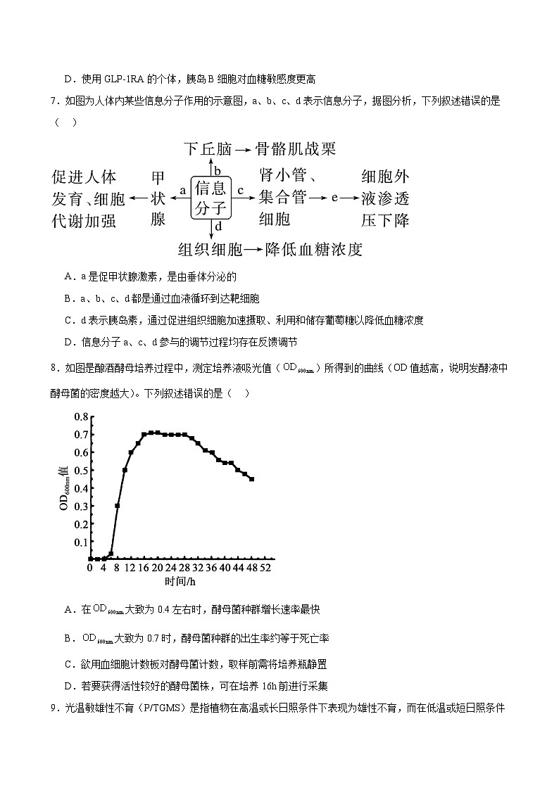 内蒙古鄂尔多斯市第一中学2025-2026学年高二上学期1月月考生物试题（Word版附答案）第3页