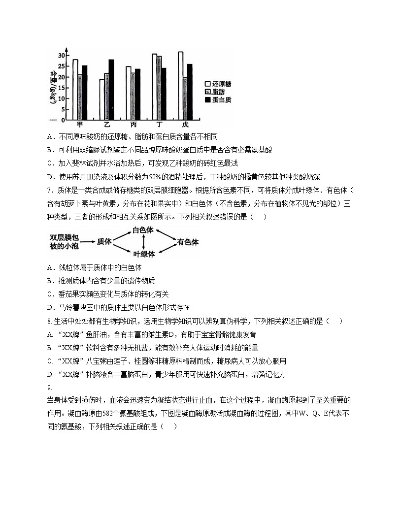 黑龙江省哈尔滨市第九中学校2025_2026学年高一上学期12月月考生物试题（文字版，含答案）第3页
