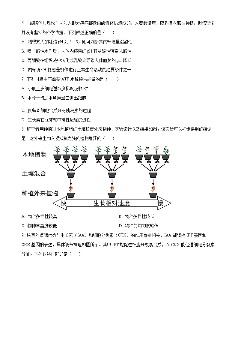 2026届河北省沧州市六县一中高三一模生物试题（原卷版+解析版）第2页