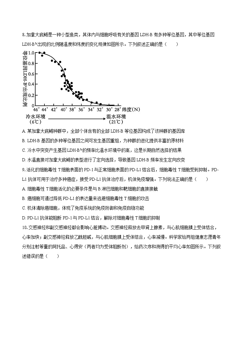 山东省枣庄市2025-2026学年高三（上）期末模拟生物试卷第3页