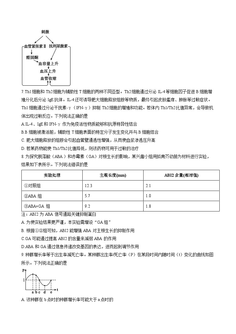 山东省德州市2025-2026学年上学期高三期末生物试卷（含答案）第3页