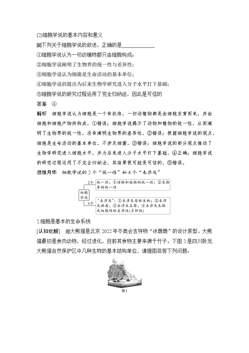 2026届高考生物一轮总复习讲义：第1课时 走近细胞第2页
