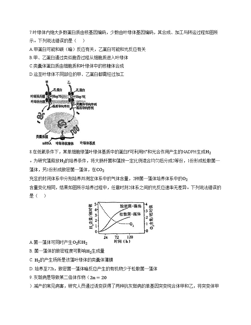 天津市河东区七中2025_2026学年高三上学期第一次月考生物试卷(文字版含答案)第3页