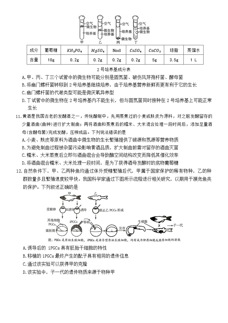 湖南省长沙市第一中学2025-2026学年高二上学期1月期末考试生物试卷（Word版附解析）第3页