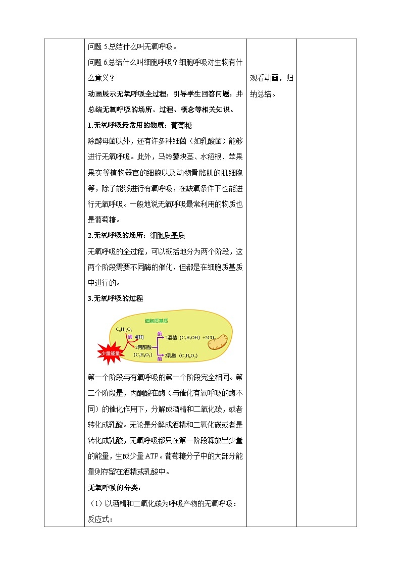 5.3 细胞呼吸的原理和应用（第2课时）教学设计--2025-2026学年高一上学期《生物》（人教版）必修1第2页