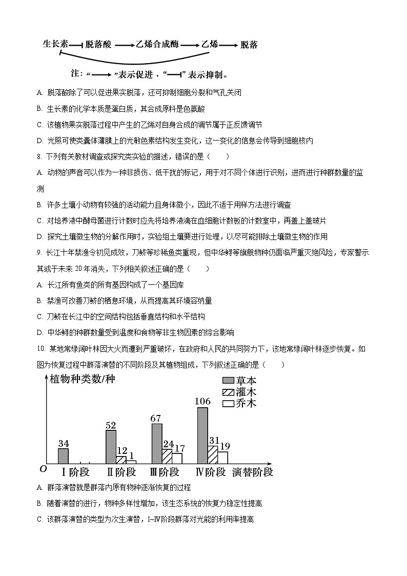 湖南省郴州市2025-2026学年上学期期末教学质量监测 高二生物学（试卷+解析）第3页
