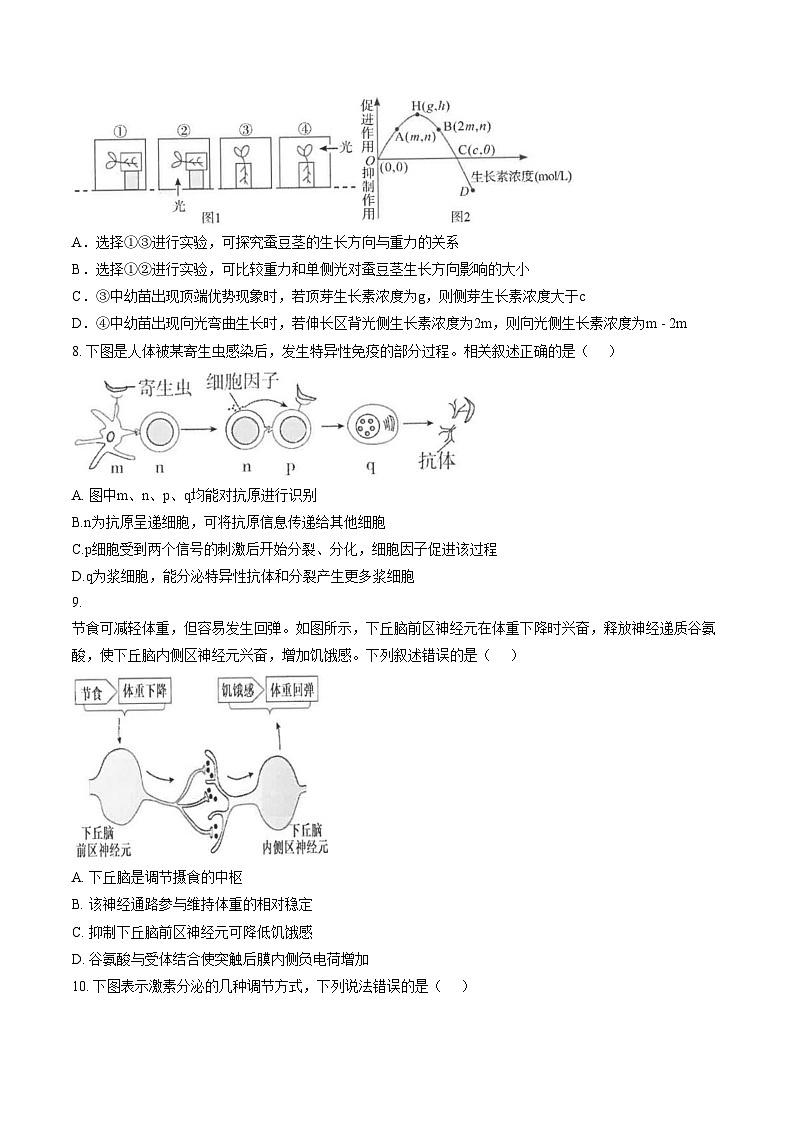 福建福州一中2025_2026学年第一学期第二学段模块考试高二生物期末试卷（文字版，含答案）第3页