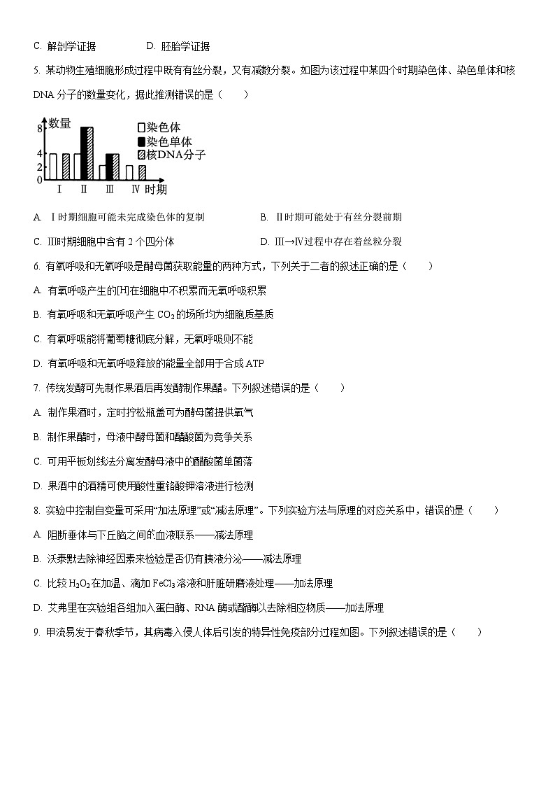 2025-2026学年广东省深圳市龙岗区高三上学期1月期末生物试卷（学生版）第2页