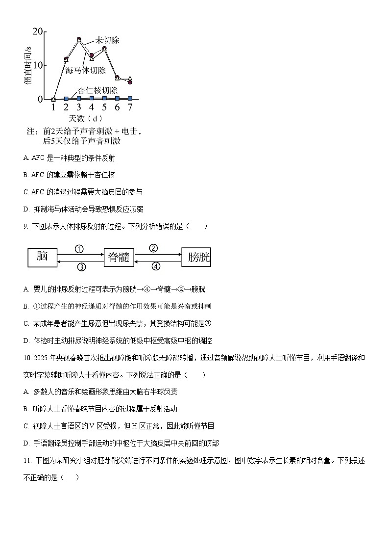 2025-2026学年山东省日照市高二上学期期中考试生物试卷（学生版）第3页