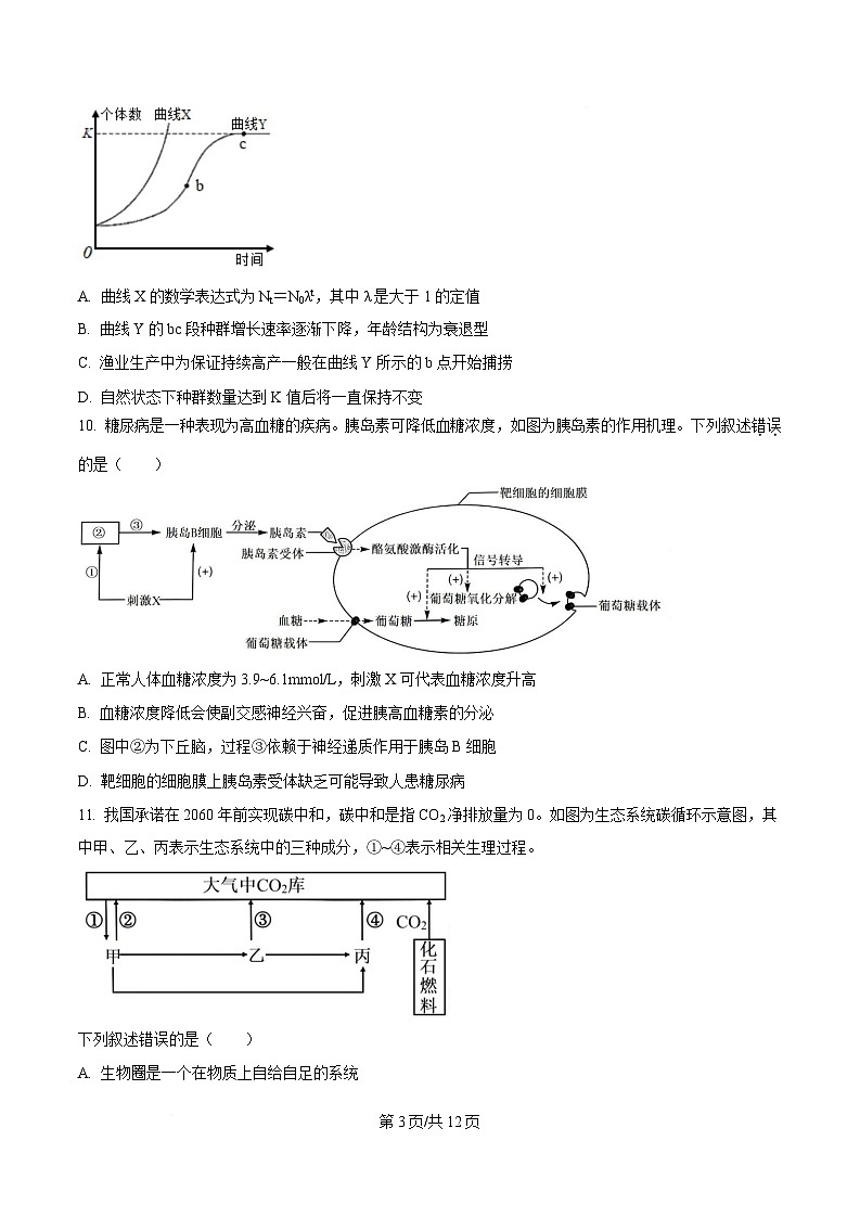 贵州省铜仁市松桃民族中学2025-2026学年高二上学期期末模拟测试生物学试卷（含答案）第3页
