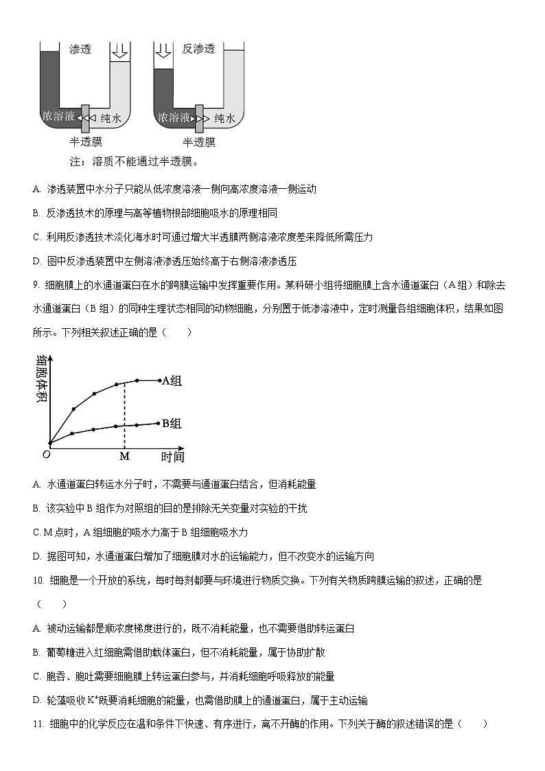 2025-2026学年辽宁省辽南协作体高一上学期期末生物试卷（学生版）第3页