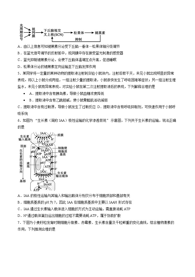 四川省蓉城名校联盟2025-2026学年高二上学期期末考试生物学试卷含答案第2页