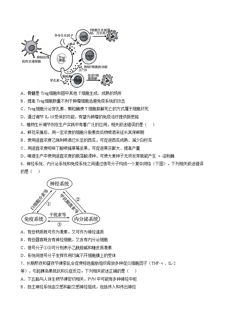 江苏省镇江中学2025-2026学年高二上学期期末生物试题含答案第2页