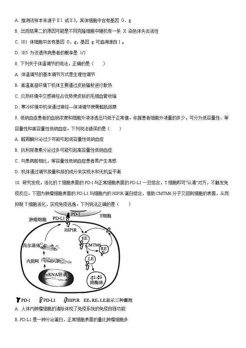 2025-2026学年山东省高三年级上学期第四次质量检测生物试卷（学生版）第3页