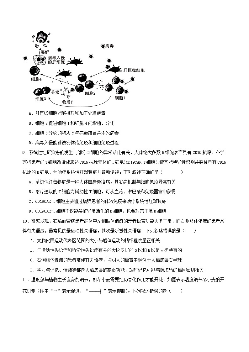 重庆市2025_2026学年高二生物上学期第二次月考试题第3页