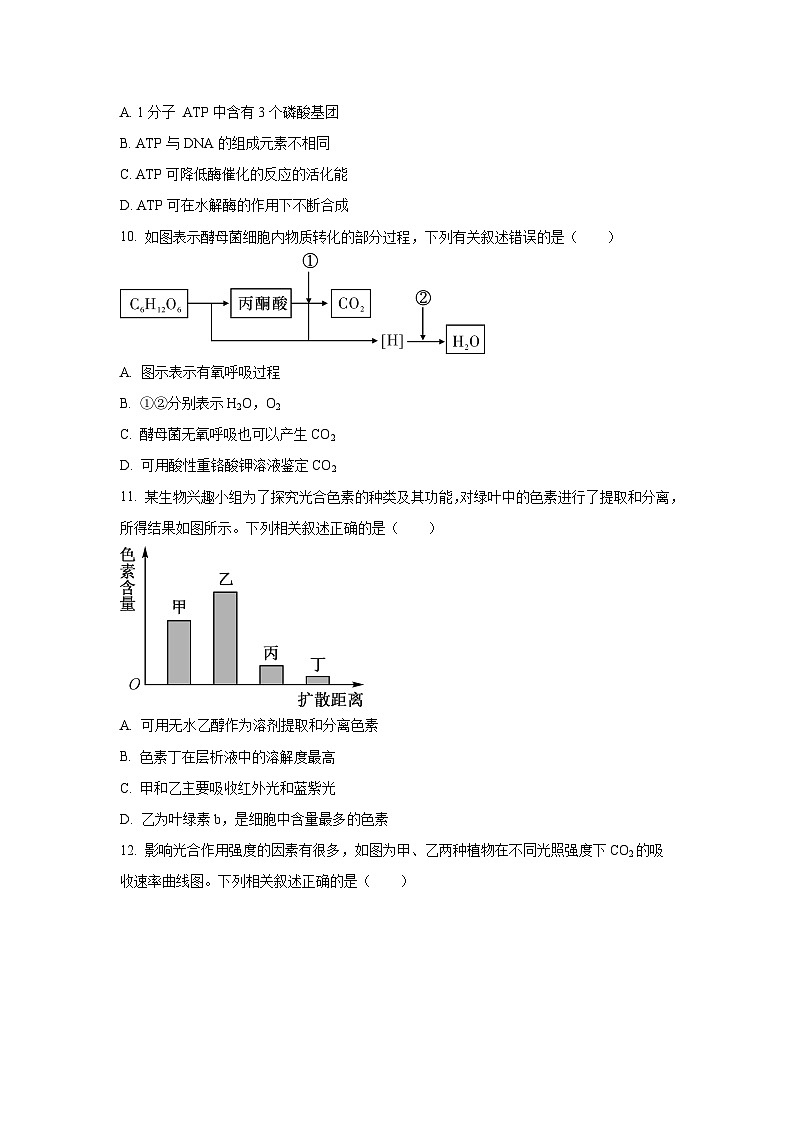 【生物】青海省西宁市大通县2025-2026学年高一上学期期末检测试卷（学生版）第3页
