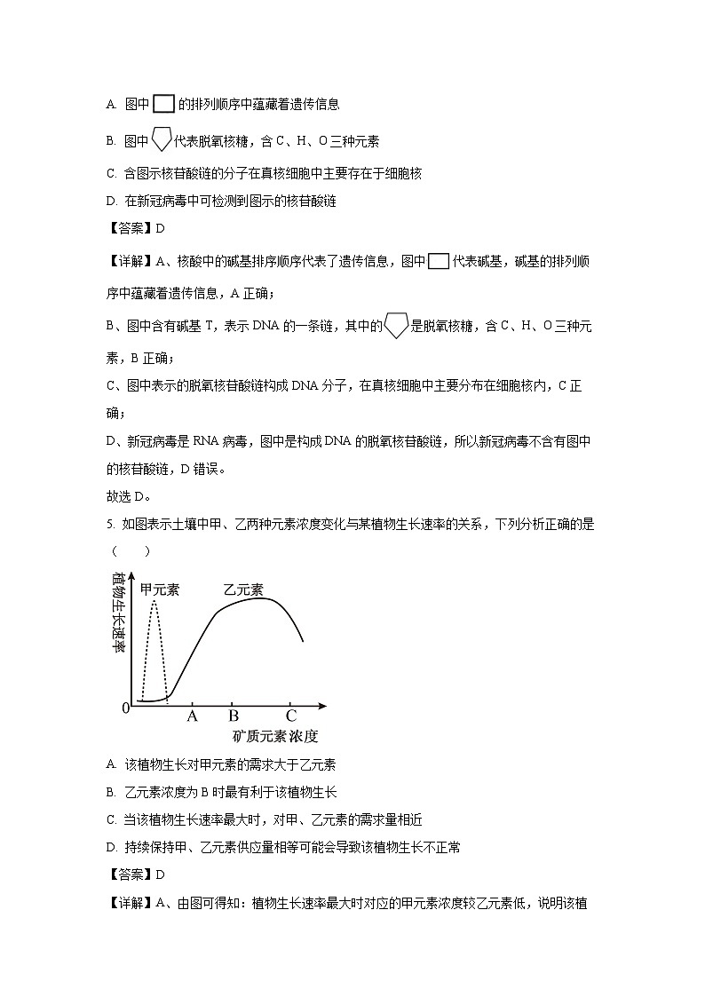【生物】河南省三门峡市2024-2025学年高一上学期1月期末试题（解析版）第3页