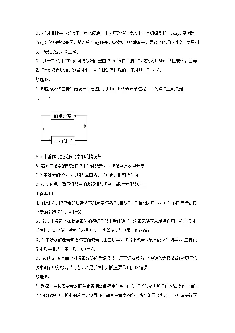【生物】山东滨州市2025-2026学年高二上学期2月期末试题（解析版）第3页