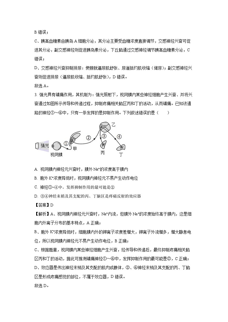 【生物】河南郑州外国语学校2025-2026学年高二上期期末试题（解析版）第2页
