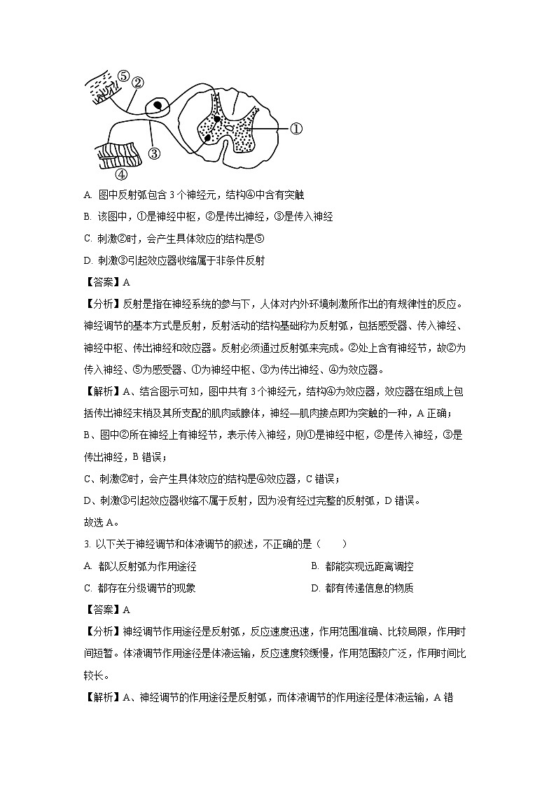 【生物】河北沧州市运东七县2025-2026学年高二上学期2月期末试题（解析版）第2页