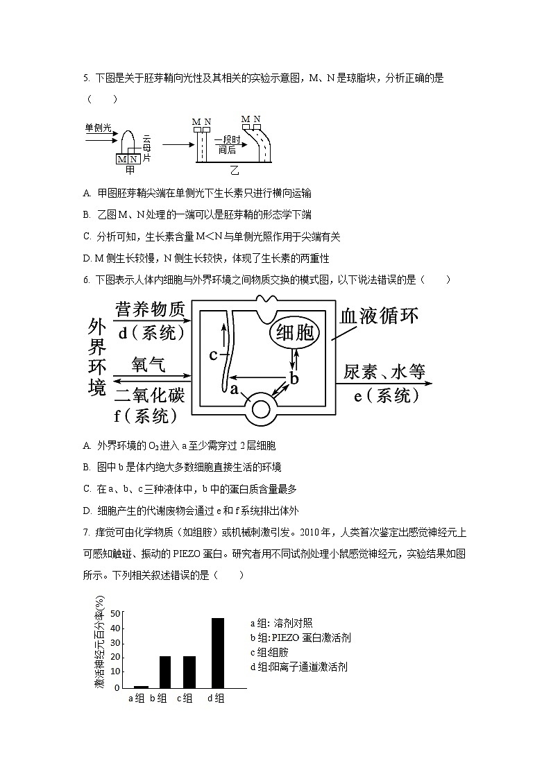 【生物】河北沧州市运东七县2025-2026学年高二上学期2月期末试题（学生版）第2页