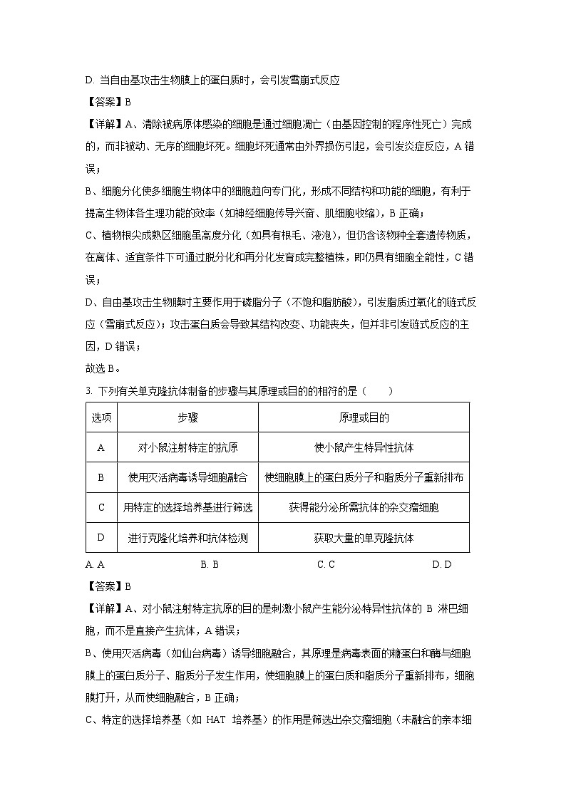 【生物】河南省开封市五县联考2025-2026学年高三上学期2月期末试题（解析版）第2页