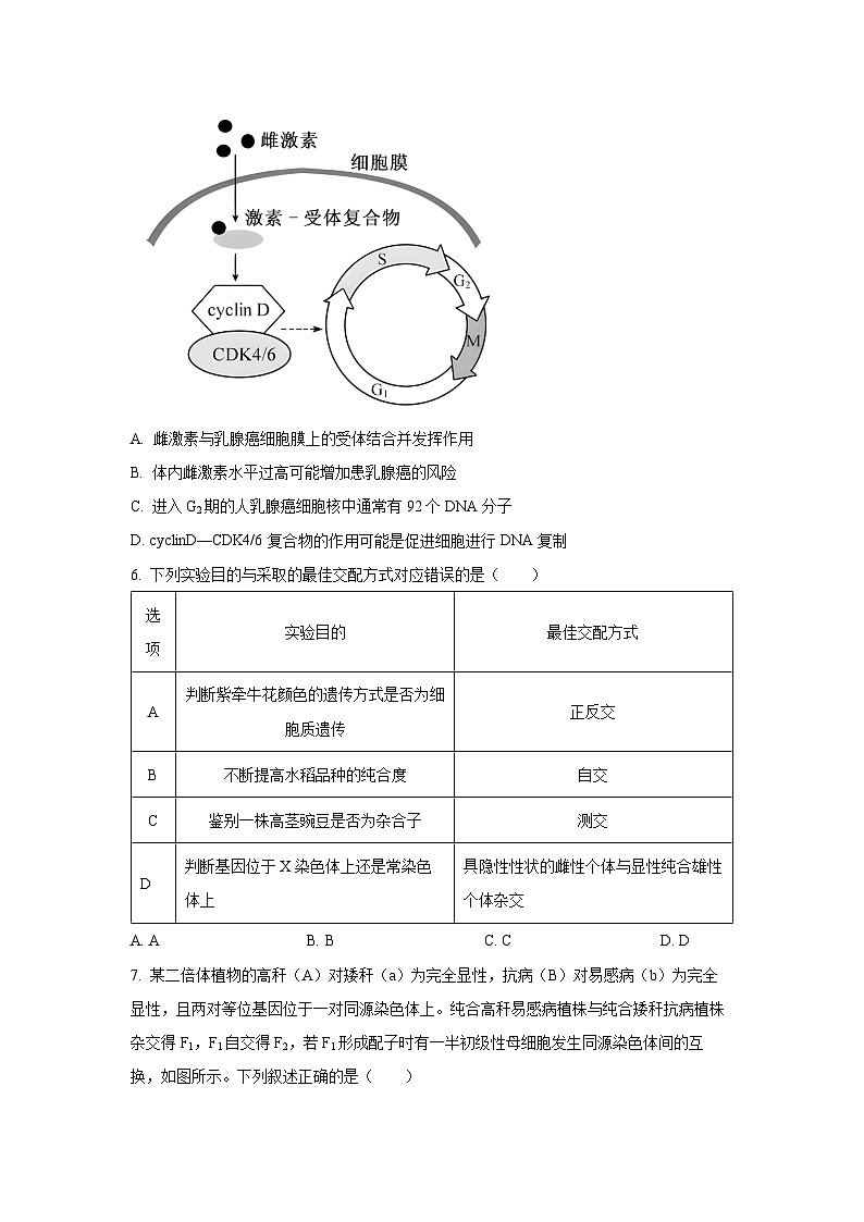 【生物】河南省商丘市九师联盟2025-2026学年高三上学期2月期末试题（学生版）第3页