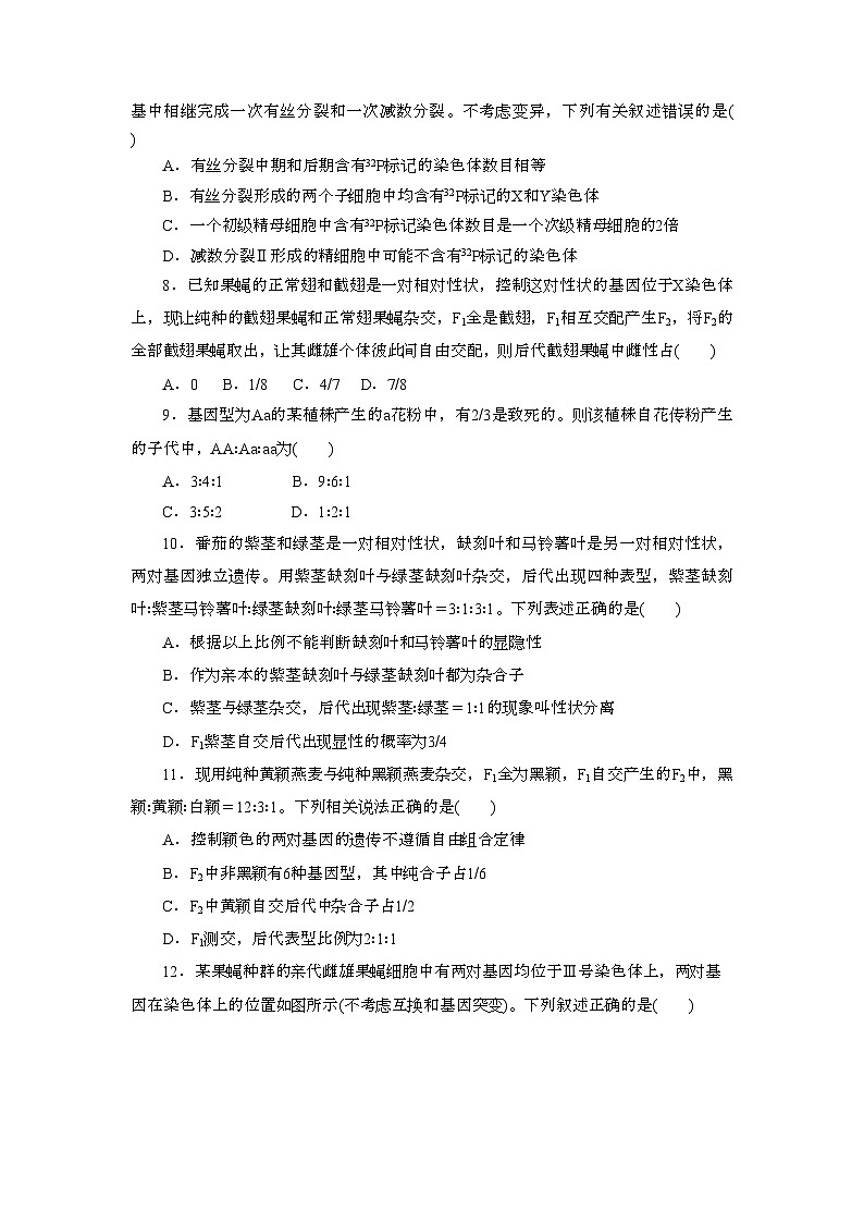 黑龙江省实验中学2024-2025学年高三上学期第三次月考生物试题 含答案第3页