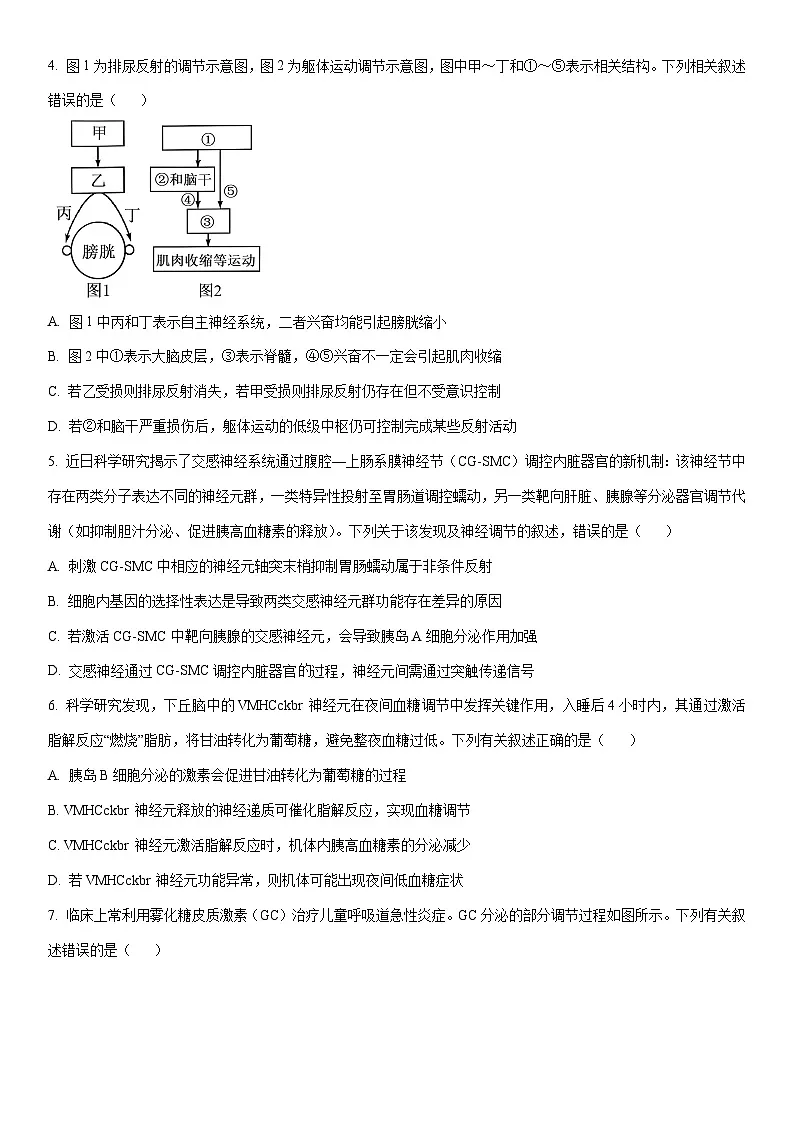 2025-2026学年河南省新乡市高二上学期12月月考生物试卷（学生版）第2页