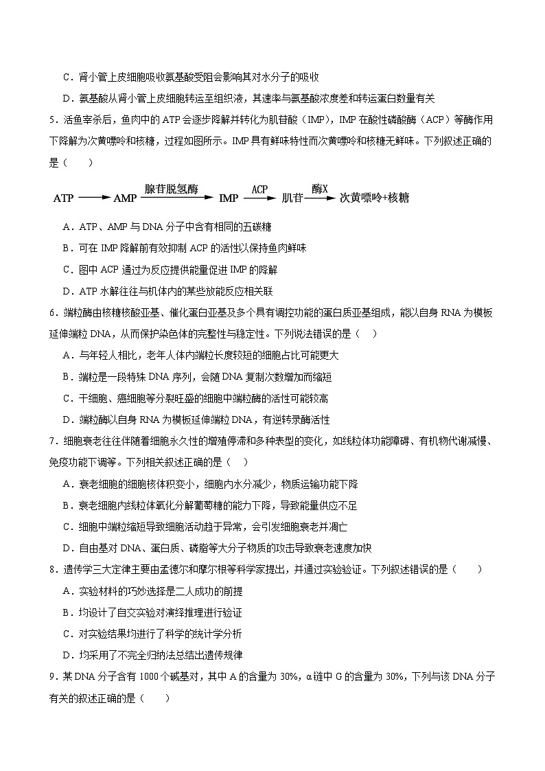 云南省曲靖市重点高中2026届高三上学期期末考试 生物试卷(含解析）第2页