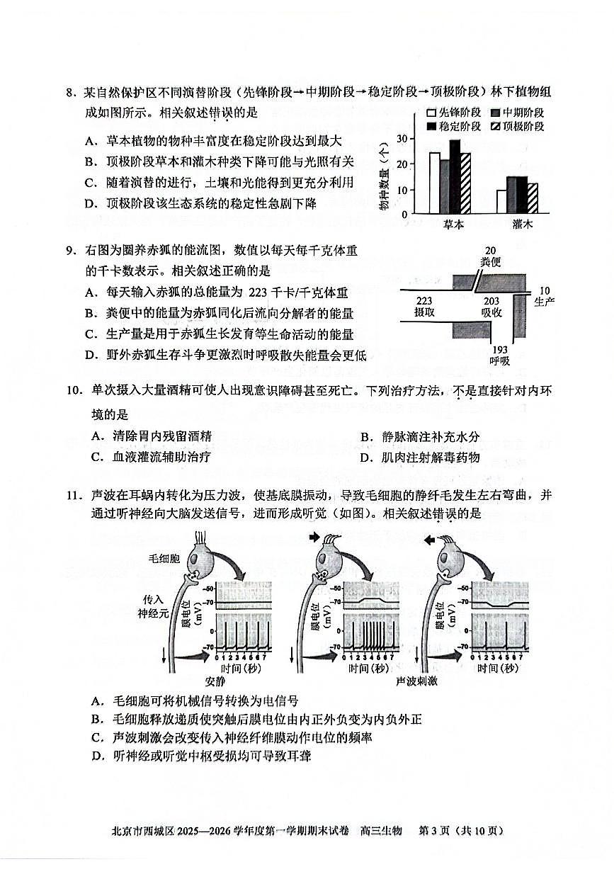 生物试题卷第3页