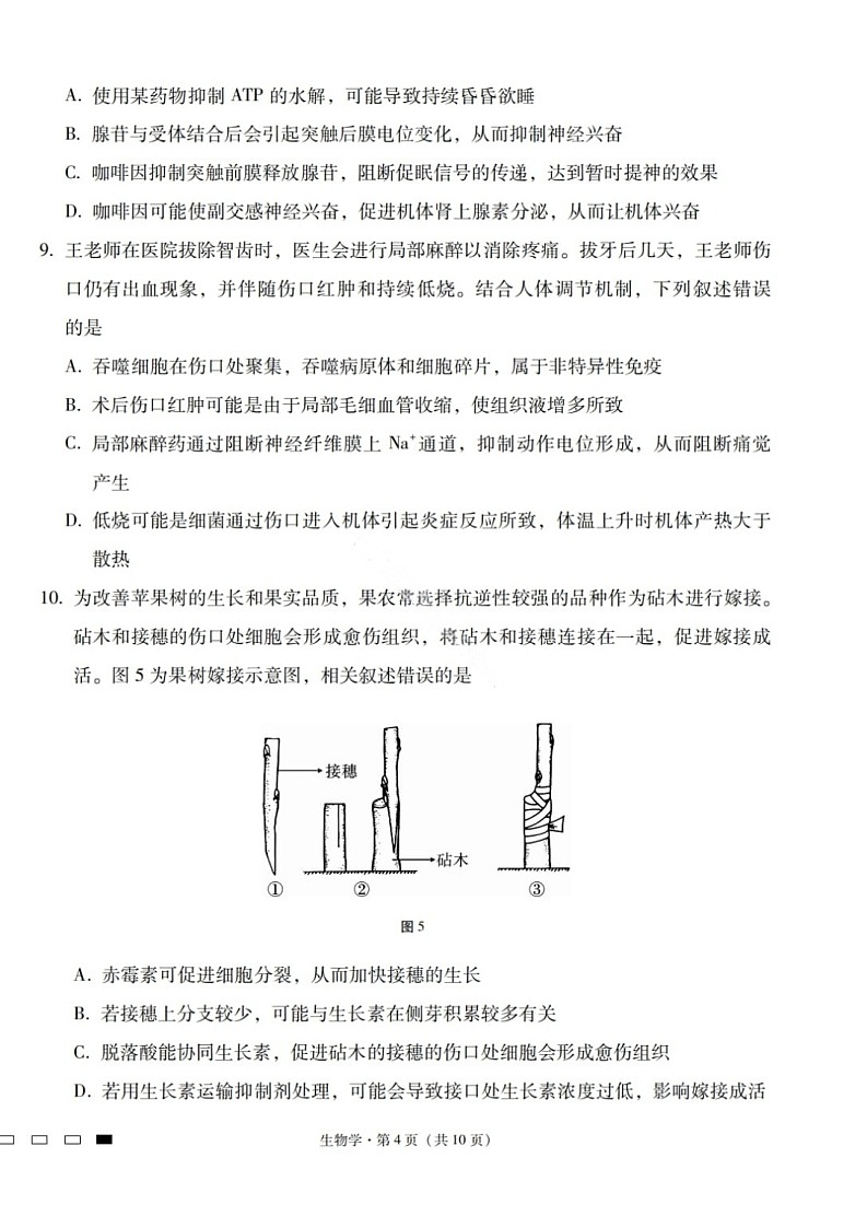 2026届云南高三三校高考备考实用性联考卷（六）生物试卷第3页