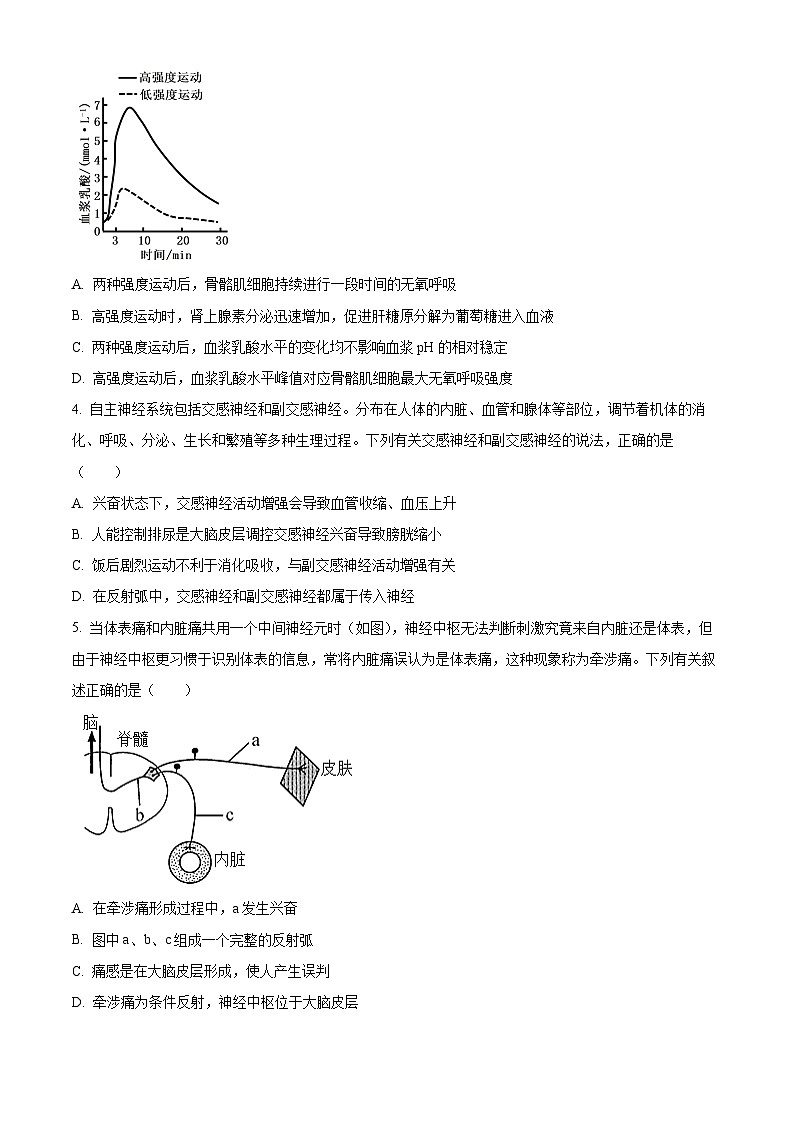 广东省大湾区普通高中2025一2026学年第一学期期末综合练习题高二生物学试题（试卷+解析）第2页