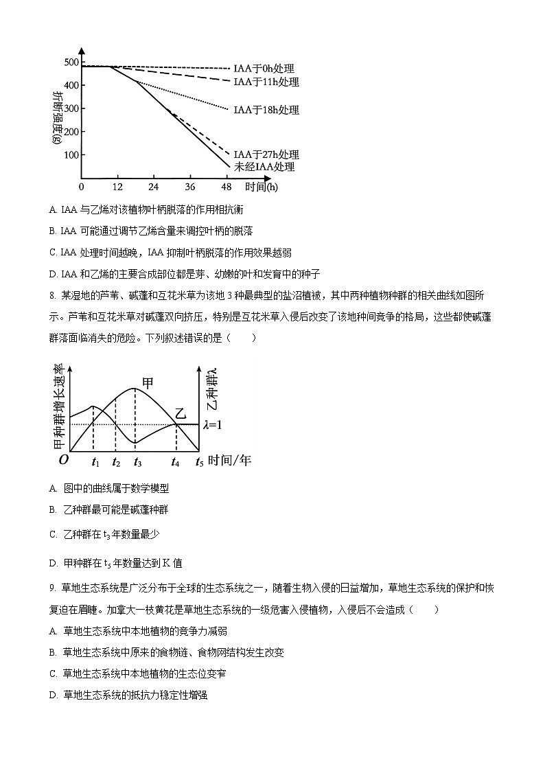 贵州省黔东南州2025-2026学年高二上学期期末检测试卷生物（试卷+解析）第3页