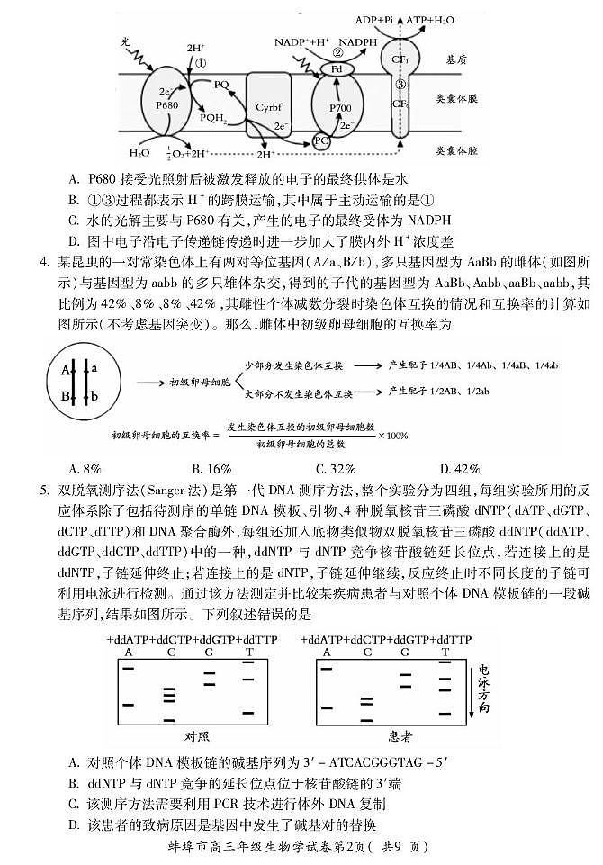 高三生物第2页
