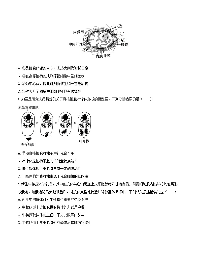 广西北海市2025-2026学年高一（上）期末生物试卷第2页