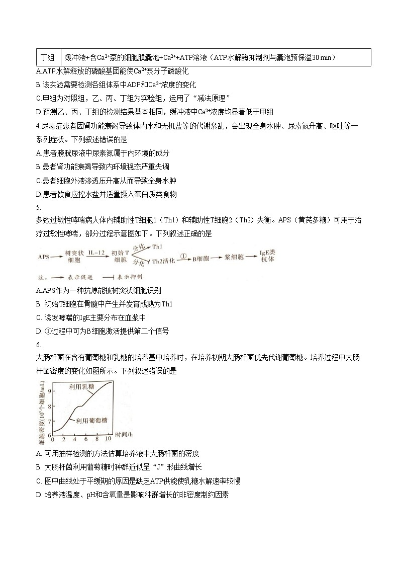 山西怀仁一中2025_2026学年高三下学期一模生物试题(文字版，含答案)第2页