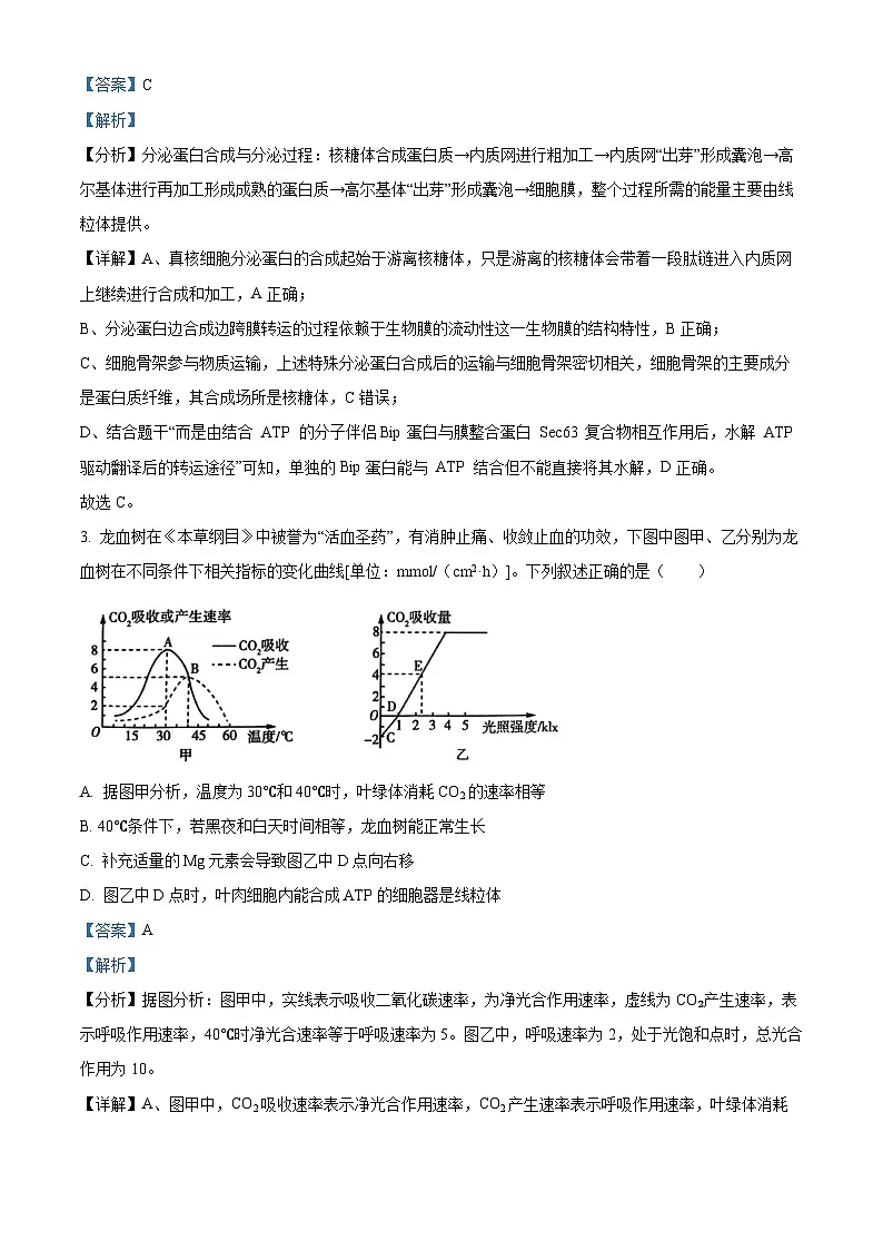 四川省资阳市安岳中学2024-2025学年高一下学期学情自测生物试题（强基班） Word版含解析第2页