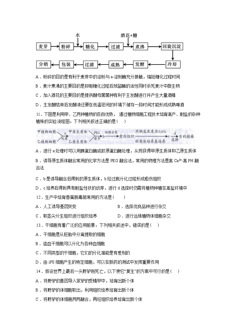 河南南阳市方城县第一高级中学2025-2026学年高二下学期开学生物试题含答案第3页
