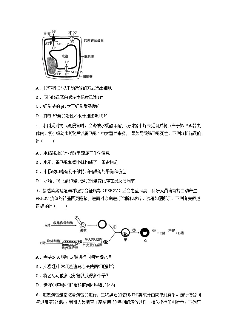 河南省驻马店市2025-2026学年高三下学期开学生物试题含答案第2页