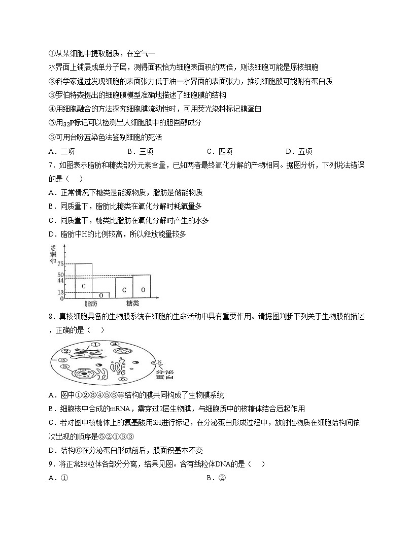 陕西省咸阳市永寿县中学2025_2026学年高一上学期11月期中考试生物学试题（文字版，含答案）第3页
