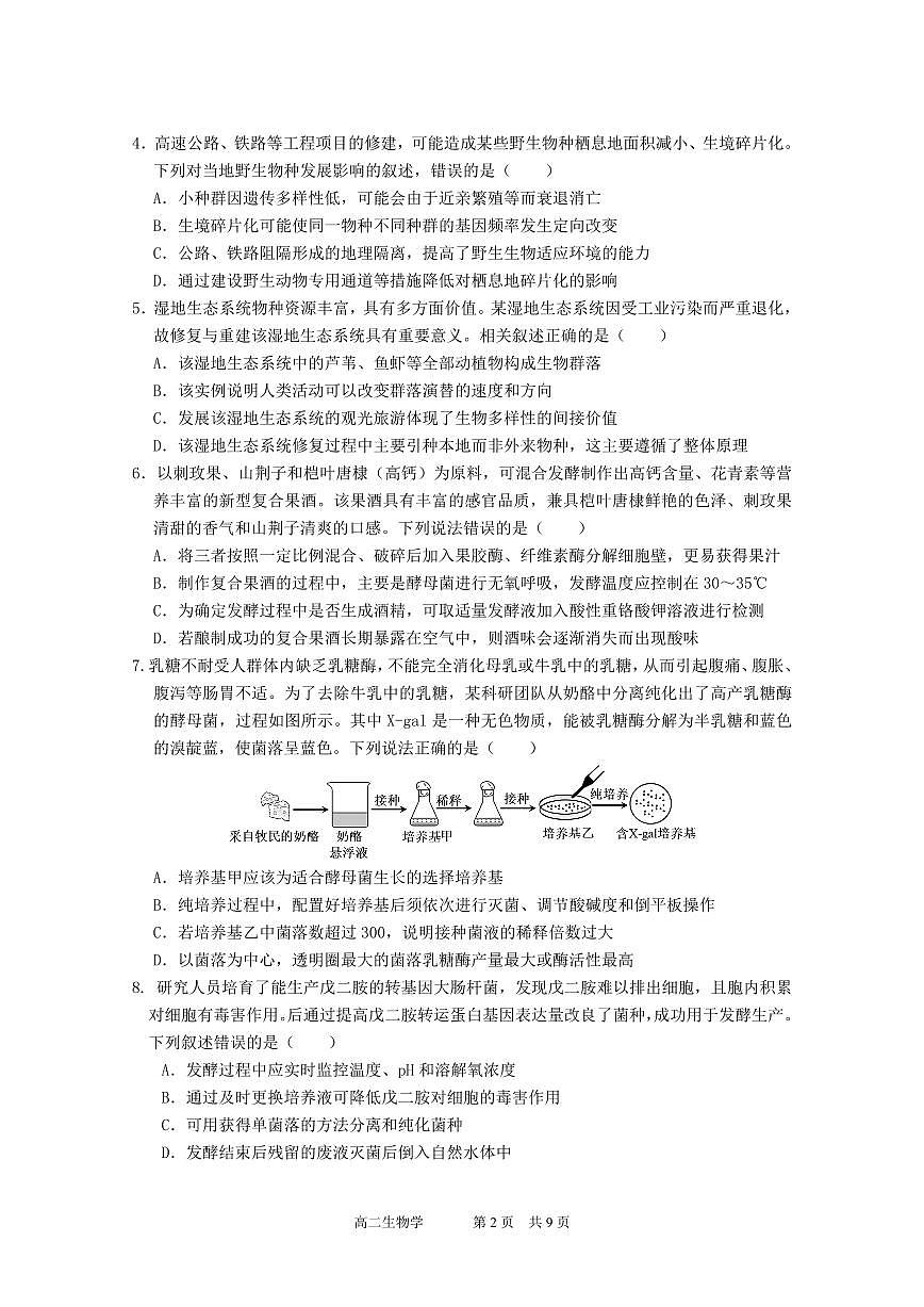 试卷_2025高二下中段考3.0（印2.0）第2页