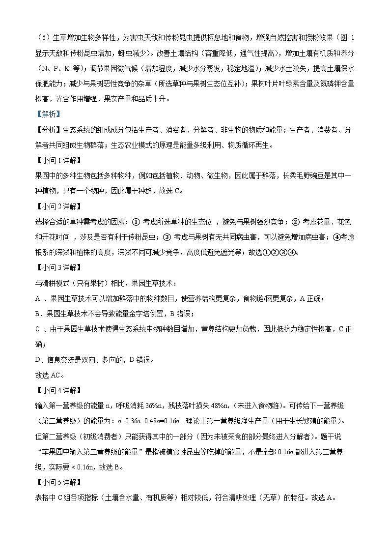 上海市杨浦区2026届高三上学期12月模拟质量调研生物试题 Word版含解析第3页