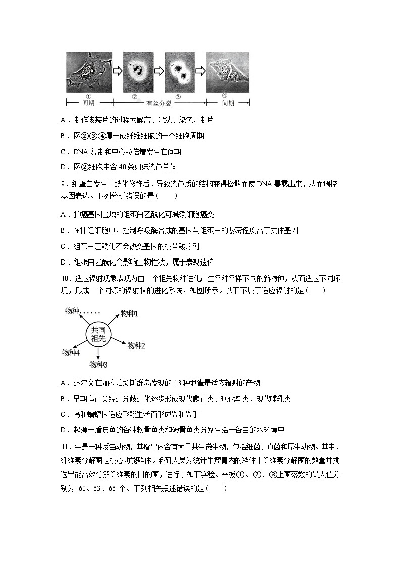 2026届江苏省徐州市鼓楼区徐州市第三中学高三一模生物试题含答案c第3页