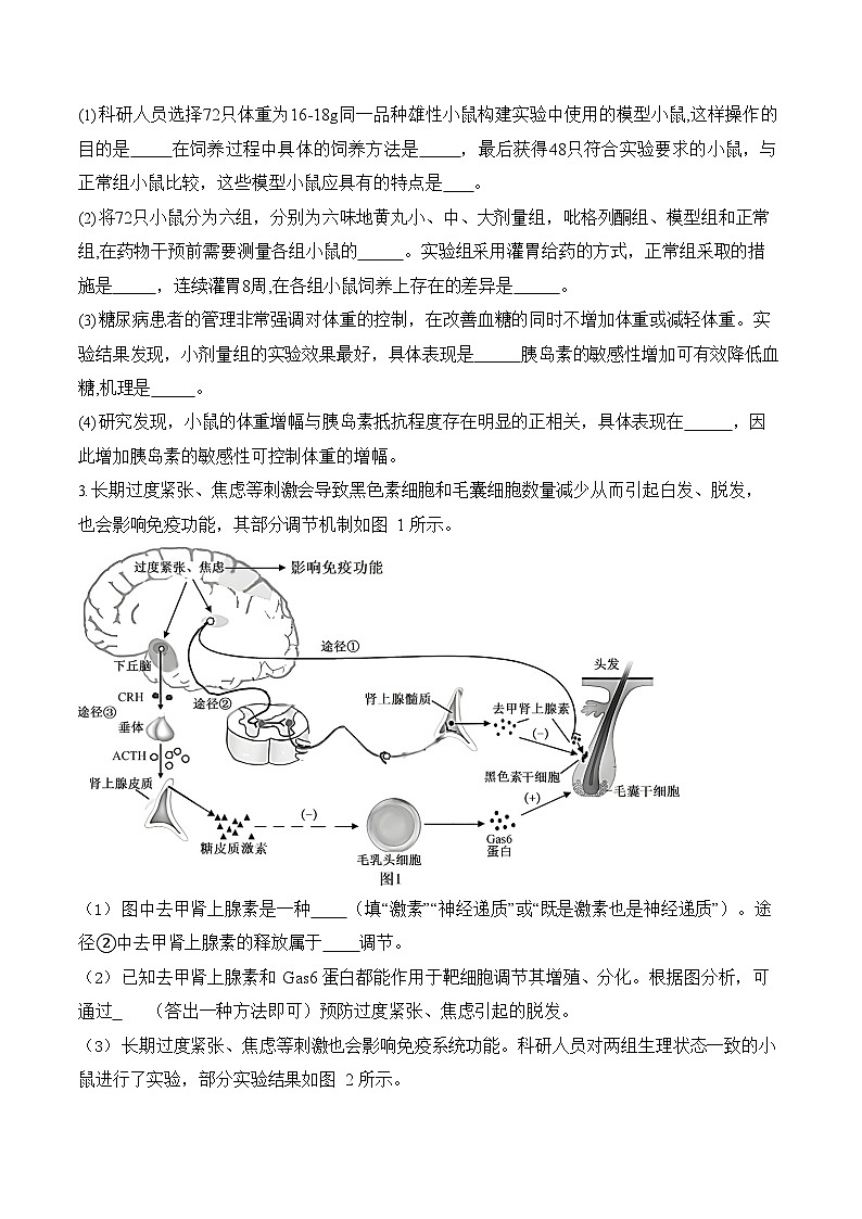 2026年高三高考生物二轮复习练习 专题13 实验与探究（非选择题）第2页