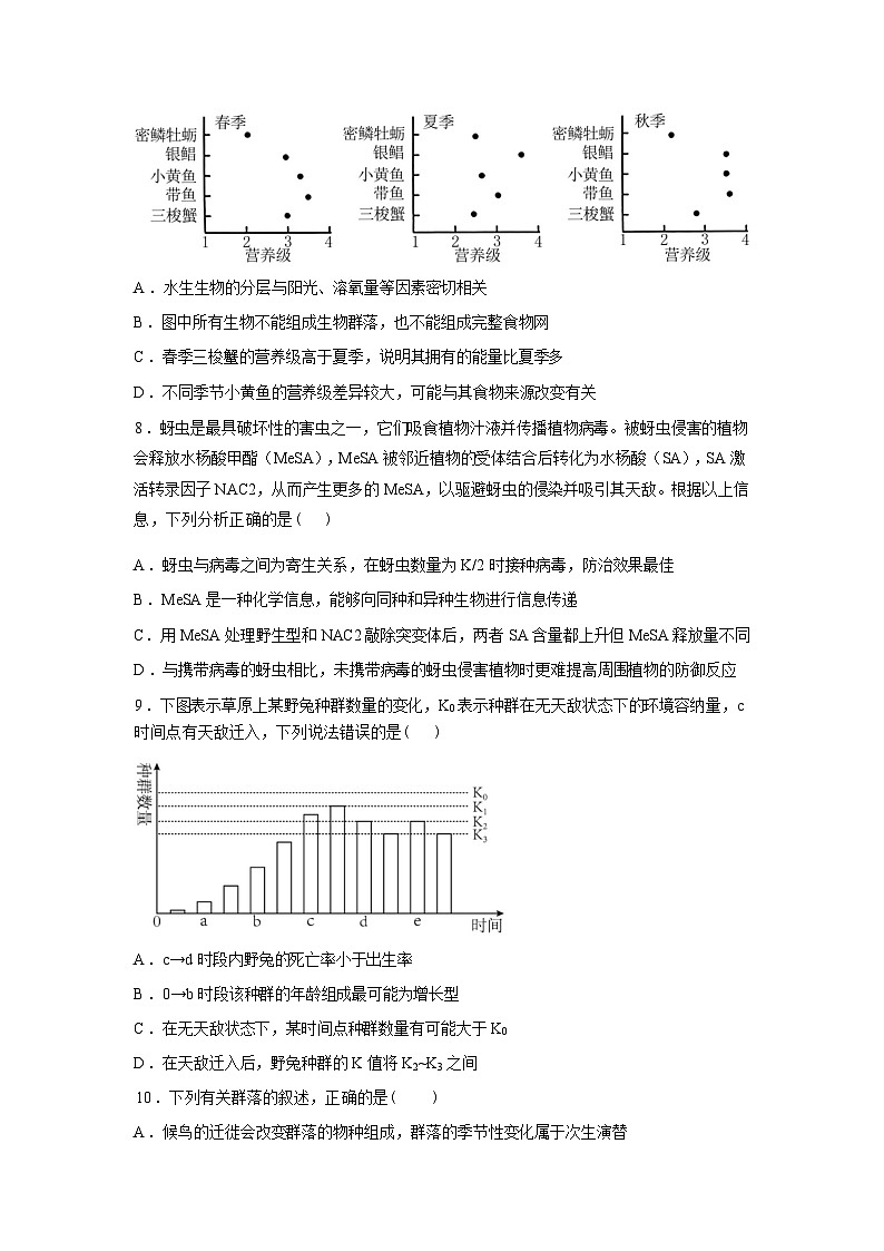 湖南省常德市汉寿县第一中学2025-2026学年高二下学期2月月考生物试题含答案第3页